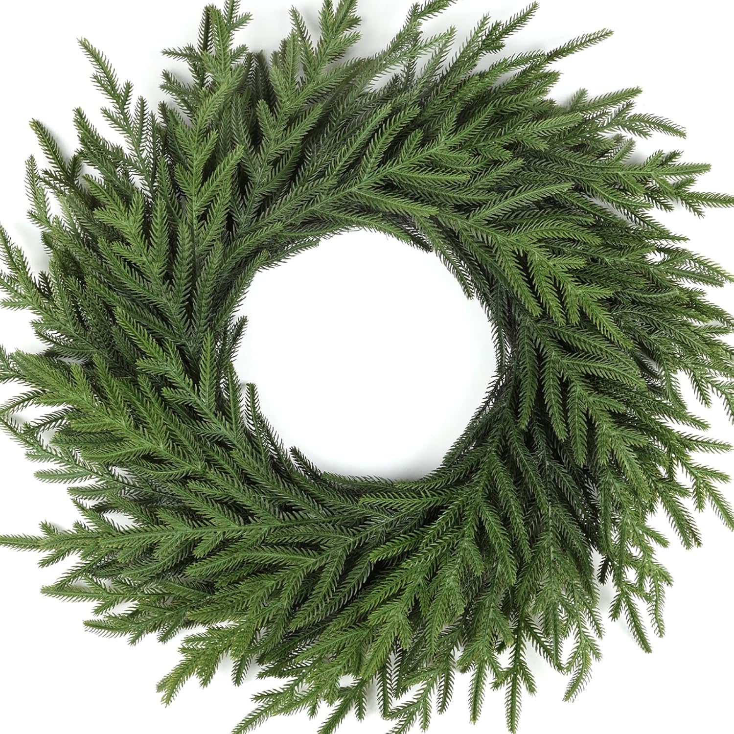 The Winter Evergreen Wreath | 26" Real Touch Pine Front Door Wreath